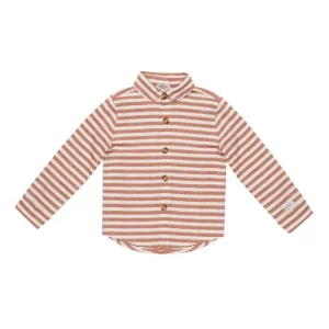 Leom_Shirt___Rust___White_Striped_Rood