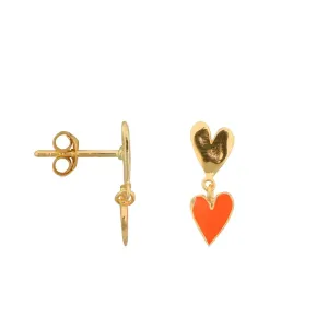 Medium_Two_Hearts_Stud_Earring_Gold_Goud
