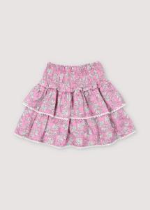 Melina_Skirt_Peony_Hibiscus_Print_Roze