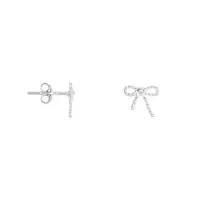 Mini_Dotted_Bow_Stud_Earring_Zilver