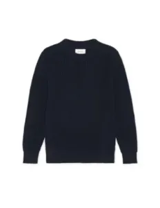 Rib_creweneck_Blauw