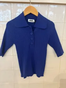 Ribbed_knitted_polo_Blauw_1