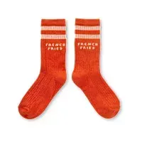 SPORT_SOCKS_FRENCH_FRIES_Rood