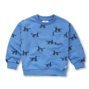 SWEATSHIRT_POCKET_DOGS_PRINT_BLUE_Blauw