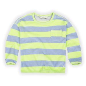 SWEATSHIRT_TERRY_STRIPES_Groen