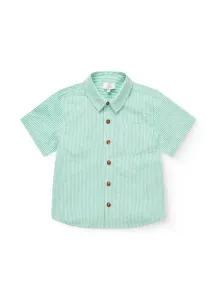 Seersucker_SS_Shirt_Groen