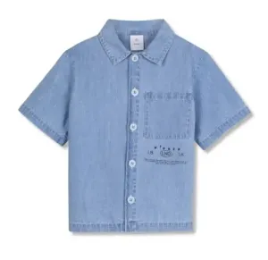 Short_Sleeve_Panel_Shirt_Blauw_1
