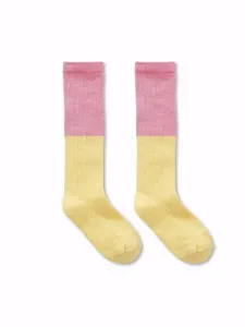 Socks_Colourblock_Yellow_Geel