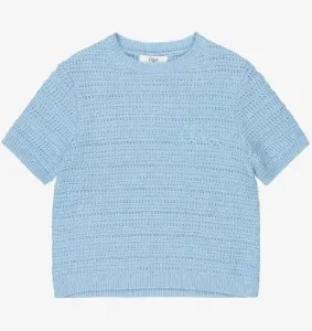 Sweater_met_korte_mouw_Blauw