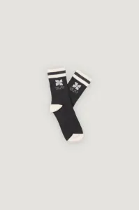 TNS_Logo_Socks_Dark_Grey_Melange_Grijs