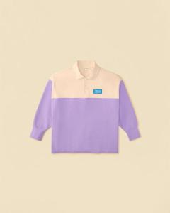 Violet_colorblock_polo_Paars